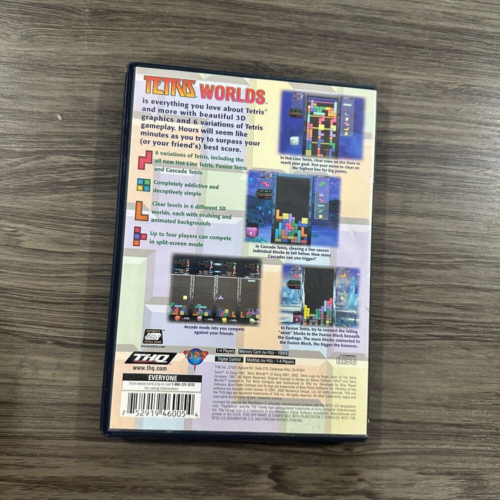 Tetris Worlds Sony PlayStation 2 PS2 Video Game Complete Tested - Picture 3 of 3